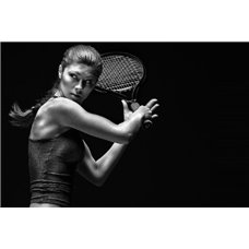 Картина на холсте по фото Модульные картины Печать портретов на холсте Теннисистка - Фотообои спорт