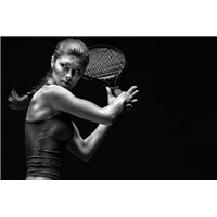 Портреты картины репродукции на заказ - Теннисистка - Фотообои спорт