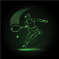 Картина на холсте по фото Модульные картины Печать портретов на холсте Теннис - Фотообои спорт