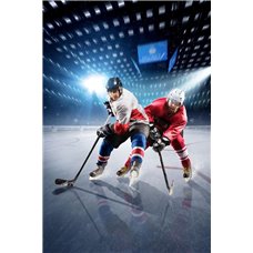 Картина на холсте по фото Модульные картины Печать портретов на холсте Хоккеисты - Фотообои спорт