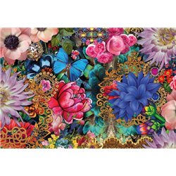 Дизайнерский коллаж от Melli Mello - Фотообои цветы - Модульная картины, Репродукции, Декоративные панно, Декор стен