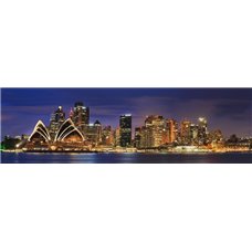Картина на холсте по фото Модульные картины Печать портретов на холсте Сидней - Фотообои Современный город|Ночной город