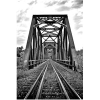 Портреты картины репродукции на заказ - Старый железнодорожный мост - Фотообои Расширяющие пространство