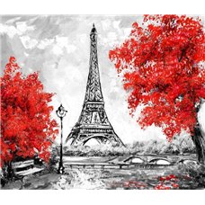 Картина на холсте по фото Модульные картины Печать портретов на холсте Башня в Париже - Фотообои Арт
