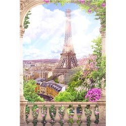 Балкон в Париже - Фотообои Фрески - Модульная картины, Репродукции, Декоративные панно, Декор стен