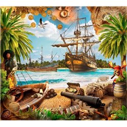 На берегу пиратского острова - Фотообои детские - Модульная картины, Репродукции, Декоративные панно, Декор стен