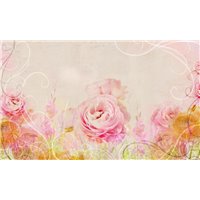 Узор с розами - Фотообои Фрески|Фрески на кухню