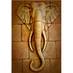 Кладка со слоном - 3D фотообои - Модульная картины, Репродукции, Декоративные панно, Декор стен