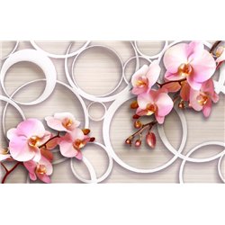 Ветки орхидей - 3D фотообои - Модульная картины, Репродукции, Декоративные панно, Декор стен