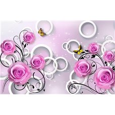 Картина на холсте по фото Модульные картины Печать портретов на холсте Розовые розы с кольцами - 3D фотообои