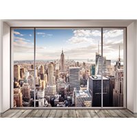 Портреты картины репродукции на заказ - Вид из окна на Нью-Йорк - Фотообои Современный город