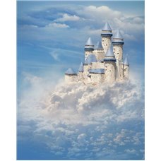 Картина на холсте по фото Модульные картины Печать портретов на холсте Замок в облаках - Фотообои детские