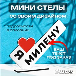 Именной подарок "я люблю Милену" открытка для любимой