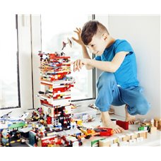 Картина на холсте по фото Модульные картины Печать портретов на холсте Лего - Фотообои детские
