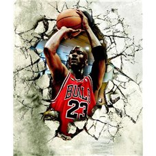 Картина на холсте по фото Модульные картины Печать портретов на холсте Майкл Джордан баскетболист - 3D фотообои