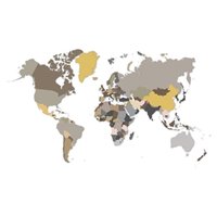 Портреты картины репродукции на заказ - Пустой кусочек карты - Фотообои карта мира