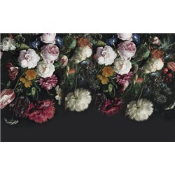 Цветочная композиция на чёрном - Фотообои цветы - Модульная картины, Репродукции, Декоративные панно, Декор стен