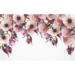 Флора в розовом - 3D фотообои|3D цветы - Модульная картины, Репродукции, Декоративные панно, Декор стен
