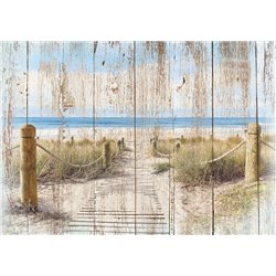 Песчаный пляж - Фотообои Расширяющие пространство - Модульная картины, Репродукции, Декоративные панно, Декор стен
