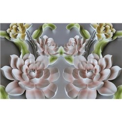 Нежный лотос - 3D фотообои|3D цветы - Модульная картины, Репродукции, Декоративные панно, Декор стен