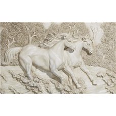 Картина на холсте по фото Модульные картины Печать портретов на холсте Бег лошадей - 3D фотообои
