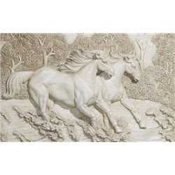 Бег лошадей - 3D фотообои - Модульная картины, Репродукции, Декоративные панно, Декор стен