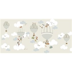 Аэростаты в облаках - Дизайнерские - Модульная картины, Репродукции, Декоративные панно, Декор стен