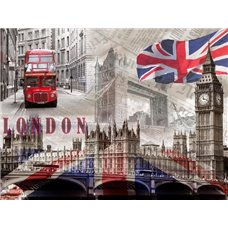 Картина на холсте по фото Модульные картины Печать портретов на холсте Великий Лондон - Фотообои Современный город