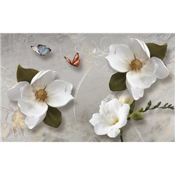 Белоснежный жасмин - Фотообои цветы - Модульная картины, Репродукции, Декоративные панно, Декор стен