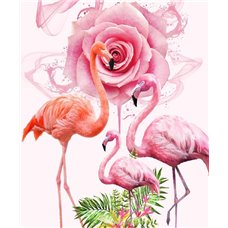 Картина на холсте по фото Модульные картины Печать портретов на холсте Фламинго - Фотообои Животные|птицы