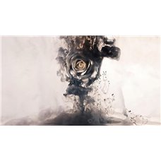 Картина на холсте по фото Модульные картины Печать портретов на холсте Роза в дыму - Фотообои Креатив