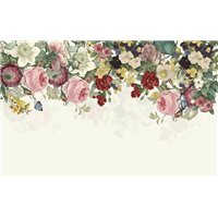 Цветочный декор на стене - Фотообои цветы