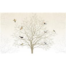 Картина на холсте по фото Модульные картины Печать портретов на холсте Птицы на дереве - Фотообои Животные|птицы