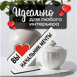 Подарок лучшему руководителю мини стела "Начальник мечты"