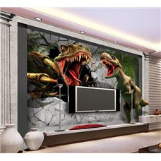 Картина на холсте по фото Модульные картины Печать портретов на холсте Динозавры - 3D фотообои|3Д обои для зала