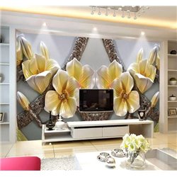 Глянцевый блеск орхидей - 3D фотообои|3D цветы - Модульная картины, Репродукции, Декоративные панно, Декор стен