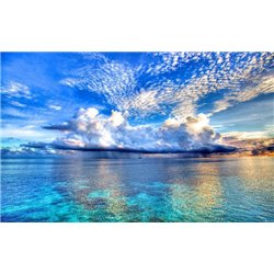 Облака над морем - Фотообои Море - Модульная картины, Репродукции, Декоративные панно, Декор стен