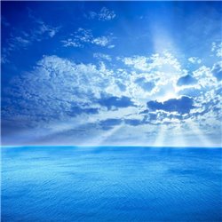 Голубое небо над морем - Фотообои Море - Модульная картины, Репродукции, Декоративные панно, Декор стен