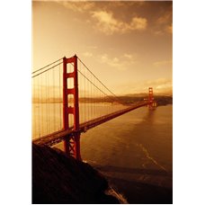 Картина на холсте по фото Модульные картины Печать портретов на холсте Мост Золотые Ворота в Сан-Франциско - Фотообои архитектура