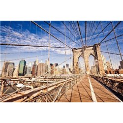 Бруклинский мост, Нью-Йорк - Фотообои архитектура - Модульная картины, Репродукции, Декоративные панно, Декор стен