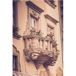 Лепной балкон - Фотообои Старый город - Модульная картины, Репродукции, Декоративные панно, Декор стен