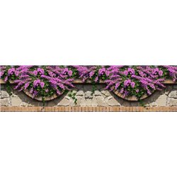 Сиреневый забор - Фотообои цветы - Модульная картины, Репродукции, Декоративные панно, Декор стен