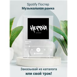 Нервы Вклочья - постер Spotify - Модульная картины, Репродукции, Декоративные панно, Декор стен