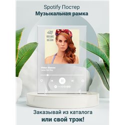 Lana Del Rey - Video Games - постер Spotify - Модульная картины, Репродукции, Декоративные панно, Декор стен