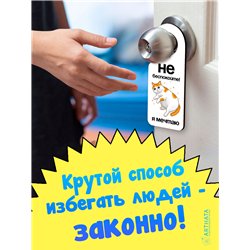 Табличка "НЕ БЕСПОКОЙТЕ" оригинальный подарок для подростка