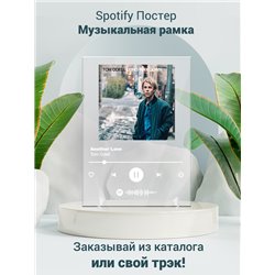 Tom Odell - Another Love - постер Spotify - Модульная картины, Репродукции, Декоративные панно, Декор стен