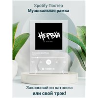 Портреты картины репродукции на заказ - Слишком влюблен - Нервы - постер Spotify