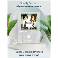 Портреты картины репродукции на заказ - Тату - Я сошла с ума - постер Spotify