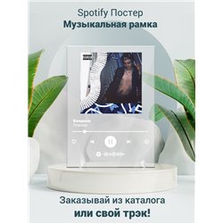 Платина - Бандана - постер Spotify - Модульная картины, Репродукции, Декоративные панно, Декор стен