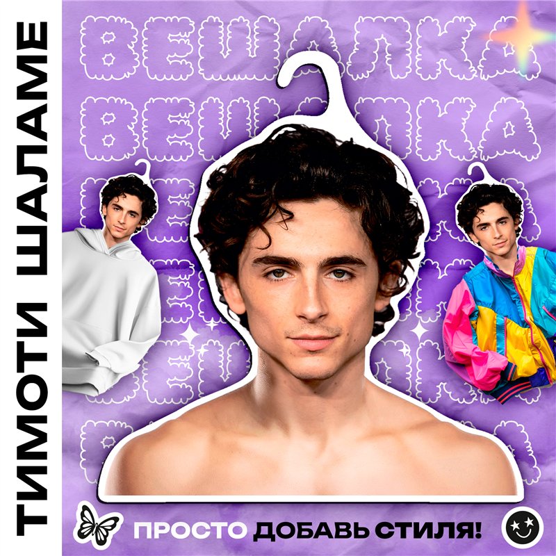 Подарок девушке Плечики для одежды Тимоти Шаламе